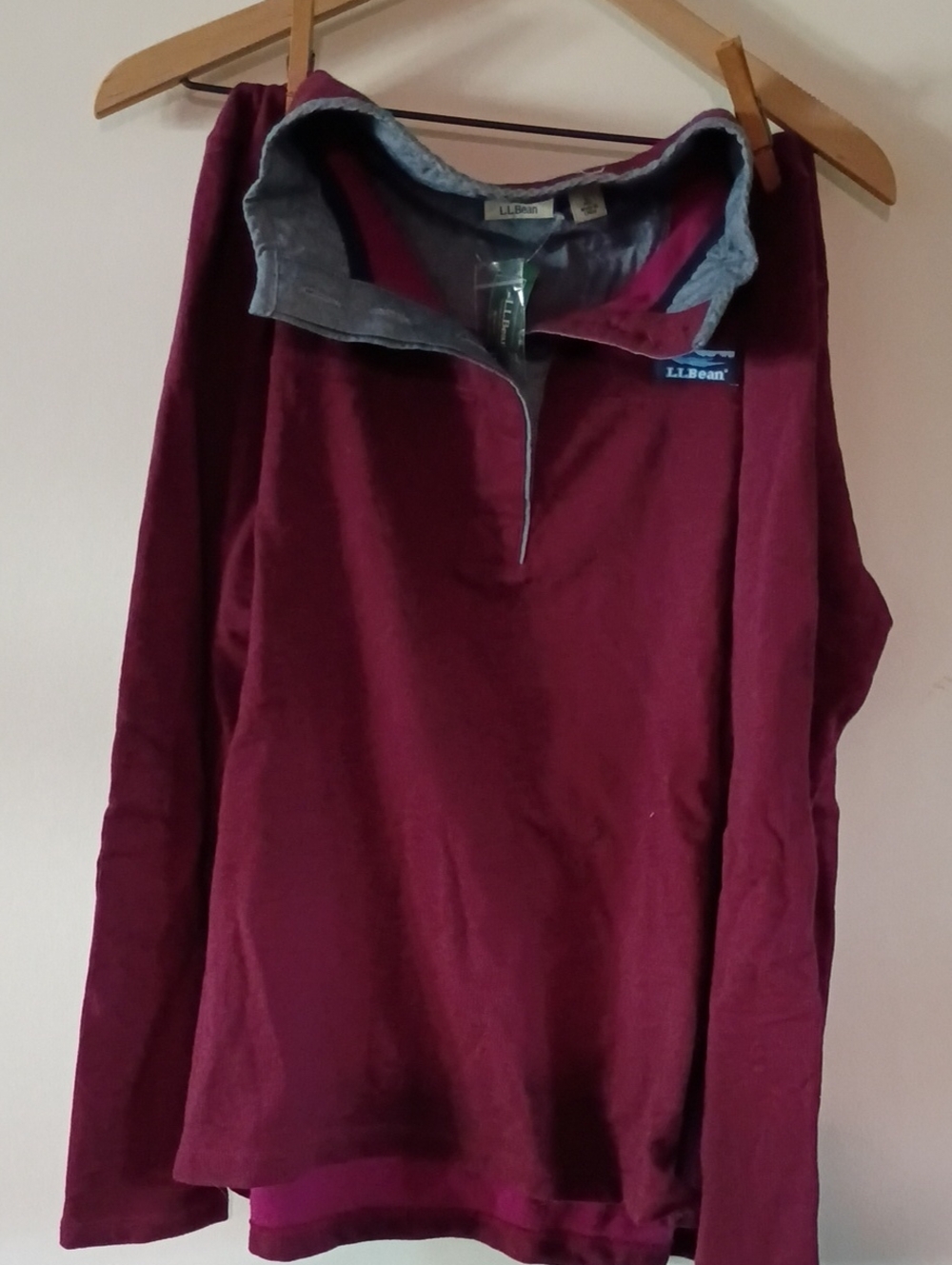 LL Bean Rugby Henley Pullover